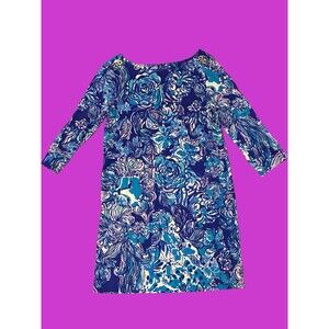 Lilly Pulitzer Girls Blue Dress Size 6-7